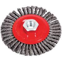 Stringer Bead Brushes for Angle Grinders, 4-1/2" Dia., 0.02" Fill, 5/8"-11 Arbor, Steel Les Fournitures Industrielles Méga