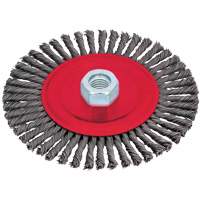 Stringer Bead Brushes for Angle Grinders, 6" Dia., 0.02" Fill, 5/8"-11 Arbor, Steel Les Fournitures Industrielles Méga