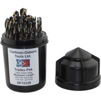 Two-Tone 29-Piece Mechanic's Drill Set, High Speed Steel Les Fournitures Industrielles Méga