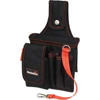 Small Technician's Pouch, Ballistic Polyester, Black/Red Les Fournitures Industrielles Méga