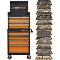Rangement & jeu d'outils pour m&eacute;canicien, 791 morceaux Les Fournitures Industrielles Méga