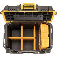 Boîte &agrave; outils compacte et profonde ToughSystem 2.0, 10" x 15-7/20" x 13-4/5", Noir/Jaune Les Fournitures Industrielles Méga