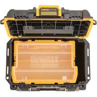 Boîte &agrave; outils compacte et profonde ToughSystem 2.0, 10" x 15-7/20" x 13-4/5", Noir/Jaune Les Fournitures Industrielles Méga