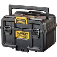 Chargeur 20V &agrave; deux ports ToughSystem 2.0, 14" x 15" x 9", Noir/Jaune Les Fournitures Industrielles Méga