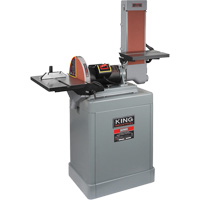 Belt & Disc Sander, 6" W x 48" L Belt, 12" Disk Les Fournitures Industrielles Méga