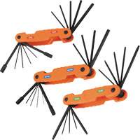 Jeu pliant de cl&eacute;s hexagonales Pro, 31 mcx, M&eacute;trique & imp&eacute;rial/Torx Les Fournitures Industrielles Méga