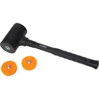 Marteau sans rebond, Poids de la t&ecirc;te 45 oz, Face Polyur&eacute;thane, Prise Fibre de verre, 13" lo Les Fournitures Industrielles Méga
