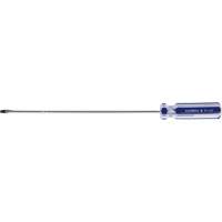 Tournevis &agrave; fente bleu transparent avec bandes, Tige de 1/8", Ronde, Prise en Plastique Les Fournitures Industrielles Méga