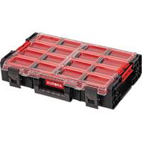 Arx X-Large Organizer with Long Bins, 23" x 15-1/5" x 5", Black Les Fournitures Industrielles Méga