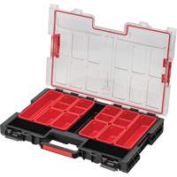 Arx&reg; Large Organizer with Bins, 21" x 15" x 3", Black Les Fournitures Industrielles Méga