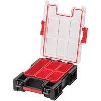 Arx&reg; Medium Tall Organizer with Bins, 10-2/5" x 14-3/10" x 4-1/5", Black Les Fournitures Industrielles Méga