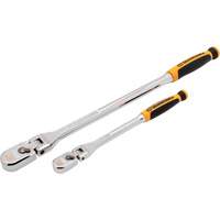 Ensemble de rochet &agrave; t&ecirc;te en goutte et manche flexible bimat&eacute;riau avec prises 1/4" & 3/8" 120XP Les Fournitures Industrielles Méga