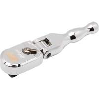 120XP Full Polish Chrome Stubby Flex Head Teardrop Ratchet Les Fournitures Industrielles Méga