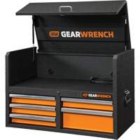 GSX Series Tool Chest, 36" W, 5 Drawers, Black/Orange Les Fournitures Industrielles Méga