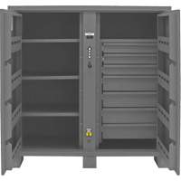 Armoire de rangement pour le chantier, Acier, 59 pi³, Gris Les Fournitures Industrielles Méga