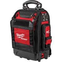 Sac &agrave; dos structur&eacute; PackOut, 9-1/2" lo x 18" la, Noir/Rouge, Polyester Les Fournitures Industrielles Méga