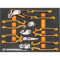 PITBULL Cushion Grip Pliers Set in Foam Storage Tray, 5 Pieces Les Fournitures Industrielles Méga