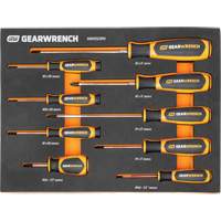 Phillips&reg; Dual Material Screwdriver Set in Foam Storage Tray, 9 Pcs. Les Fournitures Industrielles Méga