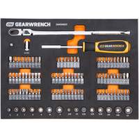 Slim Head Mechanics Tool Set in Foam Storage Tray Les Fournitures Industrielles Méga