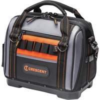 14" Tradesman Closed Top Tool Bag, Polyester, 32 Pockets, Black/Grey Les Fournitures Industrielles Méga