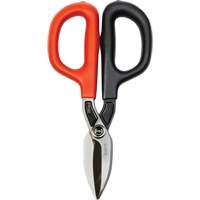 Cisaille de ferblantier droite, Longueur de coupe de 1-31/50", Coupe Droit Les Fournitures Industrielles Méga