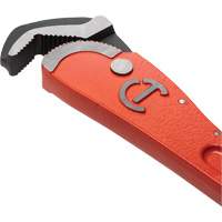 Cl&eacute; pour tuyau acier auto-ajustable, Cap des m&acirc;choires 1-1/2", Longueur 12", Fini Rev&ecirc;tement en poudre, Prise Non-ergonomique Les Fournitures Industrielles Méga
