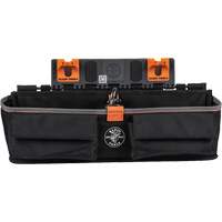 Bucket Work CentreS-Hook Large Pouch Module, Nylon, 3 Pockets, Black/Orange Les Fournitures Industrielles Méga