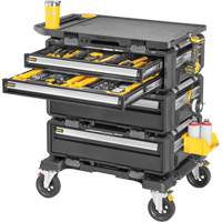 Poste de travail modulaire 5-en-1 TOUGHSYSTEM 2.0 DXL, 34" x 25-4/5" x 39", Noir/Jaune Les Fournitures Industrielles Méga