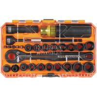 KNECT Essential Pass Through Impact Socket Set, 28 Pcs, Impact, 3/8" Drive Size Les Fournitures Industrielles Méga