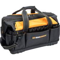 Professional 20" Tool Bag, Nylon, 33 Pockets, Black/Orange Les Fournitures Industrielles Méga