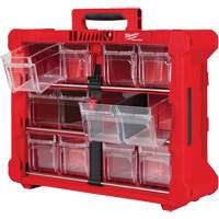 PACKOUT Tilt Bin Organizer, 15-1/5" x 19-7/10" x 6-7/10", Black/Red Les Fournitures Industrielles Méga