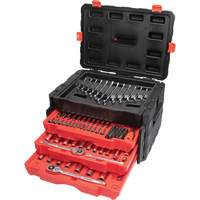 1/4", 3/8" & 1/2" Mechanics Hand Tool Set with 3-Drawer Storage Case Les Fournitures Industrielles Méga
