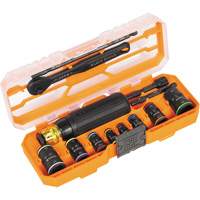 Flip-16 KNECT Ratcheting Impact Flip Socket Screwdriver Set, 13 Pcs Les Fournitures Industrielles Méga