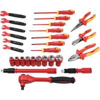 Jeu d'outils isol&eacute;s, 1000 V, 28 M Les Fournitures Industrielles Méga