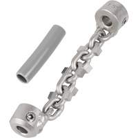 Chaîne de nettoyage de tuyaux de 1-1/4" - 1-1/2" pour c&acirc;ble de serpent &agrave; chaîne de 1/4" Les Fournitures Industrielles Méga
