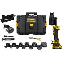 Ensemble d'outil de poinçonnage hydraulique avec poinçons & fili&egrave;res de 1/2" &agrave; 2" Les Fournitures Industrielles Méga