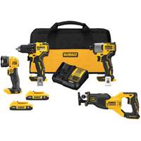 XR&reg; Brushless Cordless 4-Tool Combo Kit, Lithium-Ion, 20 V Les Fournitures Industrielles Méga