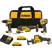 ATOMIC Cordless Brushless 4-Tool Combo Kit, Lithium-Ion, 20 V Les Fournitures Industrielles Méga