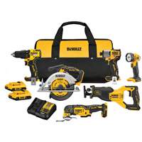 V20 Brushless Motor 6-Tool Combo Kit, Lithium-Ion, 20 V Les Fournitures Industrielles Méga