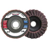 Disque &agrave; lamelles incurv&eacute; pour traitement de surface POWERBLEND SCD, 5" x 7/8", Type 29, Grain Moyen Les Fournitures Industrielles Méga
