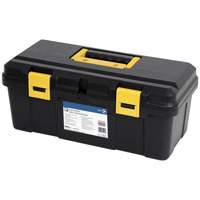 Coffre &agrave; outils portatif en plastique JPTB-19, 19" la x 9" p x 8" h, Noir Les Fournitures Industrielles Méga