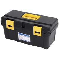 Coffre &agrave; outils portatif en plastique JPTB-16, 16" la x 8" p x 7-1/2" h, Noir Les Fournitures Industrielles Méga