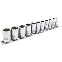 Jeu de douilles m&eacute;triques &agrave; 6 pans SS1411M-6, 11 Mcx, Prise de 1/4" Les Fournitures Industrielles Méga