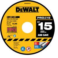 Metal Cutting Wheel, 6" x 0.045", 7/8" Arbor, Type 1, Aluminum Oxide Les Fournitures Industrielles Méga