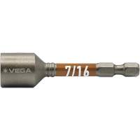 Impactech&reg; Nut Driver, 7/16" Tip, 1/4" Drive, 2-9/16" L, Magnetic Les Fournitures Industrielles Méga