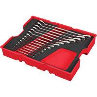 SAE Wrench Set with Tray for PACKOUT Drawers, Ratcheting Combination, 15 Pieces, Imperial Les Fournitures Industrielles Méga