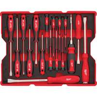Jeu de tournevis et de leviers avec organisateur pour tiroirs PACKOUT, 17, Magn&eacute;tique Les Fournitures Industrielles Méga
