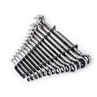 90-Tooth 12 Point SAE Wrench Set, Ratcheting Combination, 14 Pieces, Imperial Les Fournitures Industrielles Méga