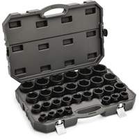 6 Point SAE Socket Set, 29 Pcs, Impact, 3/4" Drive Size Les Fournitures Industrielles Méga