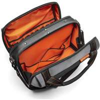 17" Tradesman Closed Top Tool Bag, Polyester, 3 Pockets, Black/Grey/Orange Les Fournitures Industrielles Méga